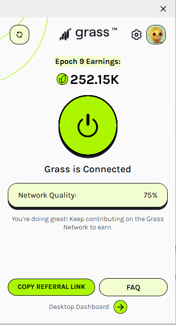 Grass alkalmazás képernyőképe
